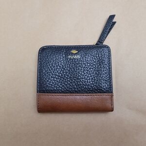 Fossil Small Bifold Wallet Brown Black